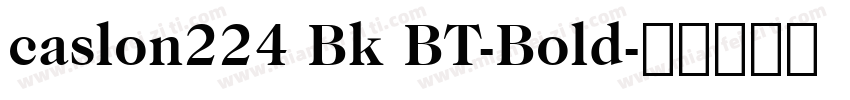 caslon224 Bk BT-Bold字体转换